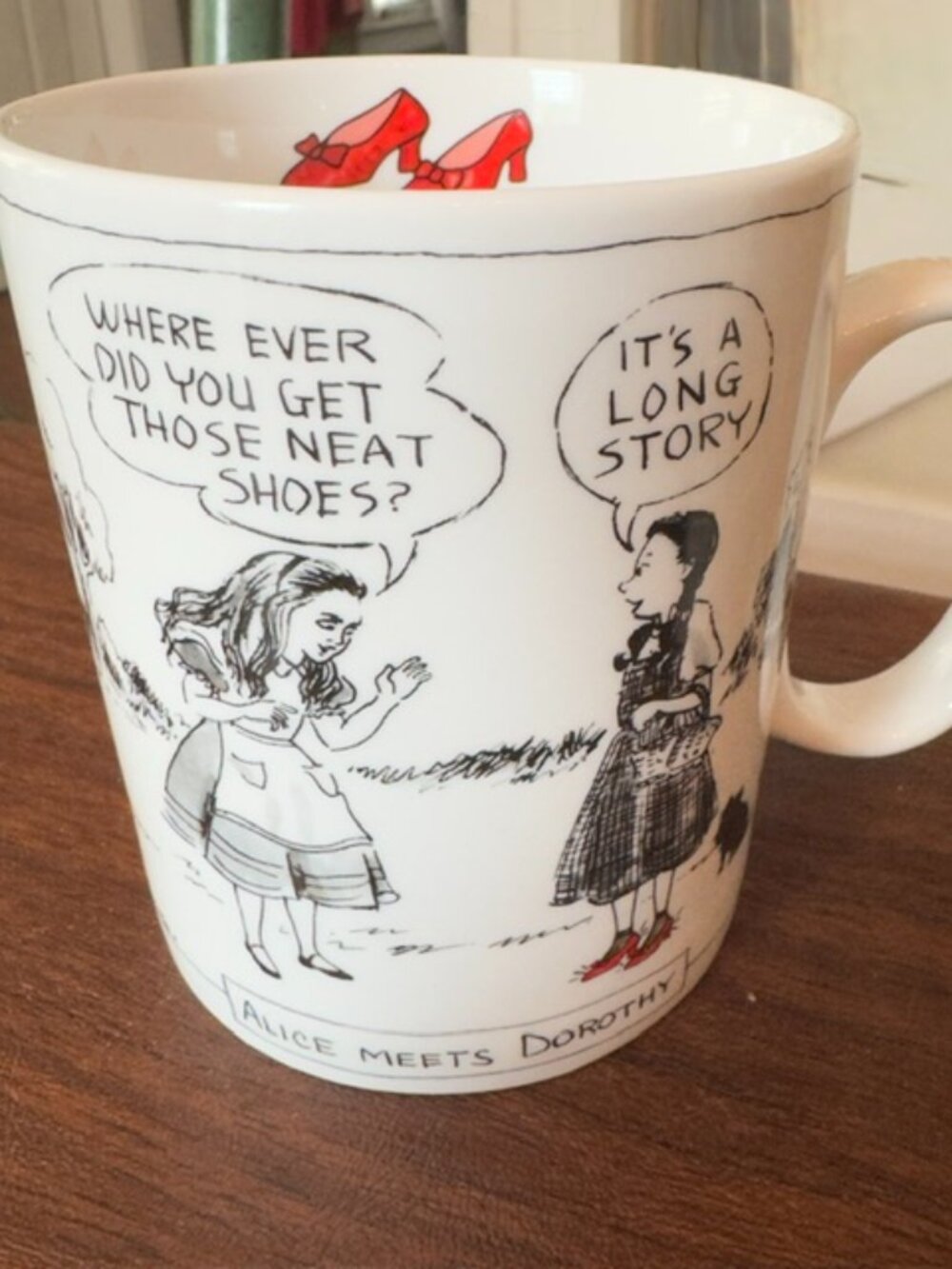 Jumbo Ceramic Mug - "Alice Meets Dorothy"